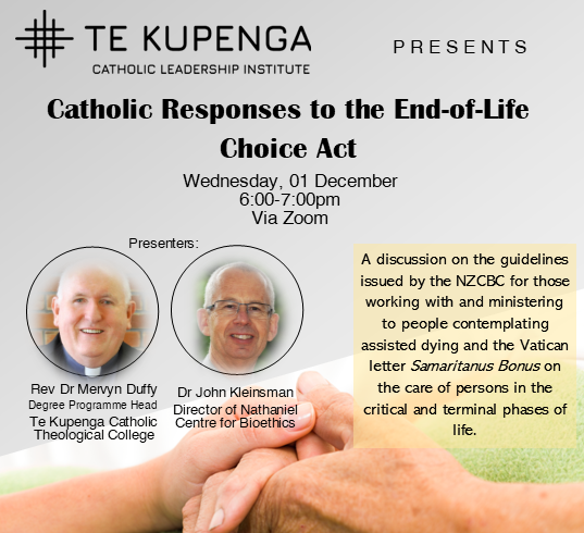 Catholic Responses to the End-of-Life Choice Act - Free Online Event